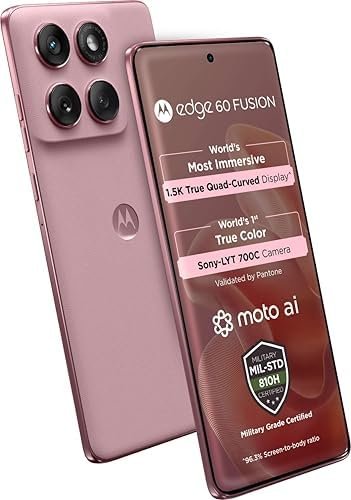 Motorola Edge 60 Fusion 5G (Pantone Zephyr, 12GB RAM, 256GB Storage)
