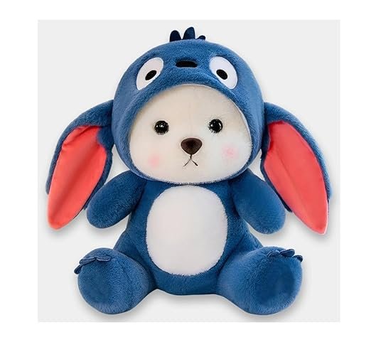 Softdreams Soft Plush Toy for Kids – Cute Stuffed Animal Soft Toy – Soft Cuddly Toy for Baby Boys & Girls, Return Gift & Room Décor – Full Hooded Blue Teddy Bear 30cm